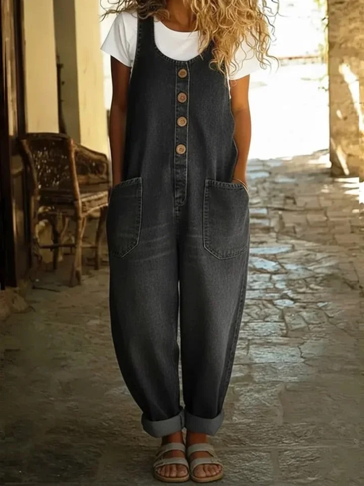 SERENA | VINTAGE DENIM DUNGAREES