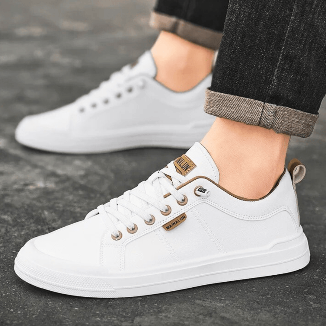 MAX | LEATHER LOW TOP TRAINERS